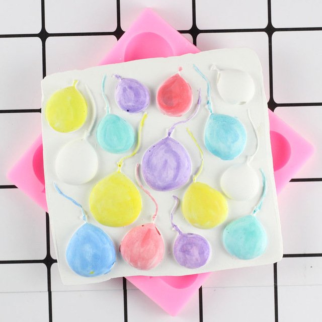 1 Pcs Balloon Shape Food Grade Silicone Soap Mold Chocolate Cake Silicone Cake Fondant Mould