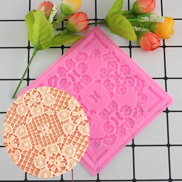 1 Pcs Flower Lace Mat DIY Silicone Mold For Cake Decorating Tools Baking Bakeware Silicone Mould