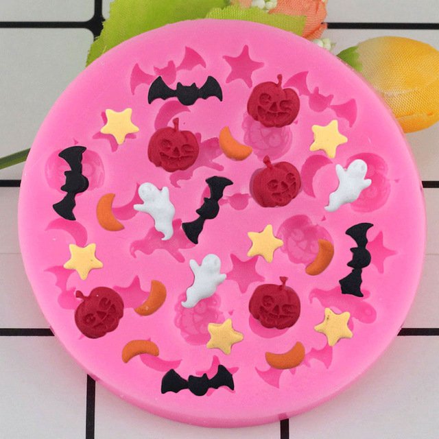 1 Pcs Halloween Pumpkin Shaped Silicone Mold Cake Decoration Fondant Cake 3D Food Mould