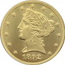 1 Pcs US 1892-S Liberty Head Five Dollars Motto Above Eagle In God We Trust Gold Copy Coins 1 Pcs US 1892-S Liberty Head Five Dollars Motto Above Eagle In God We Trust Gold Copy Coins