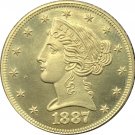 1 Pcs US 1887-S Liberty Head Five Dollars Motto Above Eagle In God We Trust Gold Copy Coins 1 Pcs US 1887-S Liberty Head Five Dollars Motto Above Eagle In God We Trust Gold Copy Coins