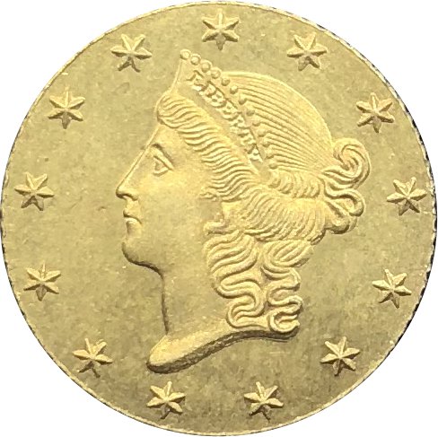 1 Pcs US 1851 Liberty Head And Stars Of The Union One Dollar Gold Copy Coins