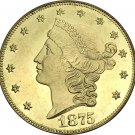 1 Pcs US 1875-CC Liberty Twenty Dollars In God We Trust Gold Copy Coins 1 Pcs US 1875-CC Liberty Twenty Dollars In God We Trust Gold Copy Coins