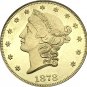 1 Pcs US 1878-CC Liberty Twenty Dollars In God We Trust Gold Copy Coins