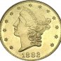 1 Pcs US 1882-S Liberty Twenty Dollars In God We Trust Gold Copy Coins