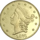 1 Pcs US 1876 Liberty Twenty Dollars In God We Trust Gold Copy Coins 1 Pcs US 1876 Liberty Twenty Dollars In God We Trust Gold Copy Coins
