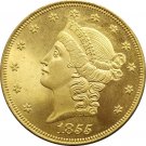 1 Pcs US 1855 Liberty Head Twenty Dollars Gold Copy Coins