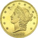 1 Pcs US 1862 Liberty Head Twenty Dollars Gold Copy Coins