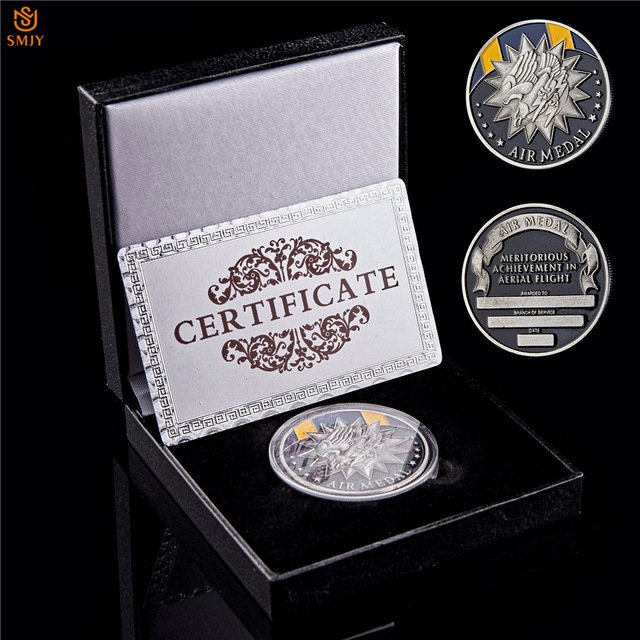 2019 USA Air Forces Air Medal Challenge Armed Forces Distinguished Flying Challenge Coin With Box