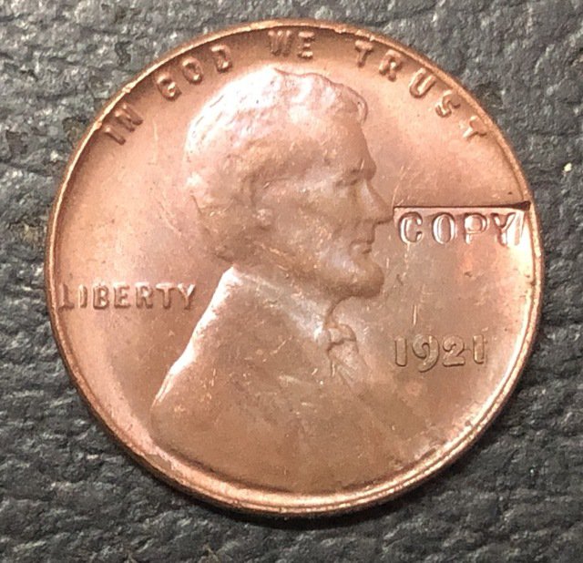 1 Pcs 1921 US Small Cents Lincoln Penny Wheat Ear Copy Coins For Collection