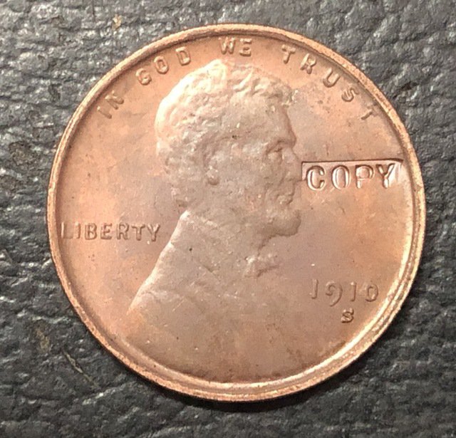 1 Pcs 1910-S US Small Cents Lincoln Penny Wheat Ear Copy Coins  For Collection