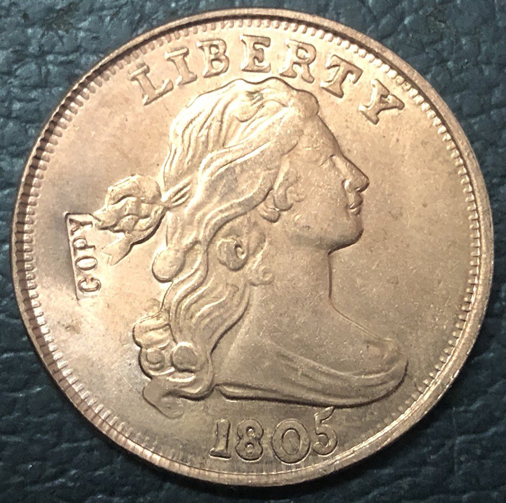 1 Pcs 1805 US Draped Bust Large One Cent Copy Coins (Without Copy Logo)