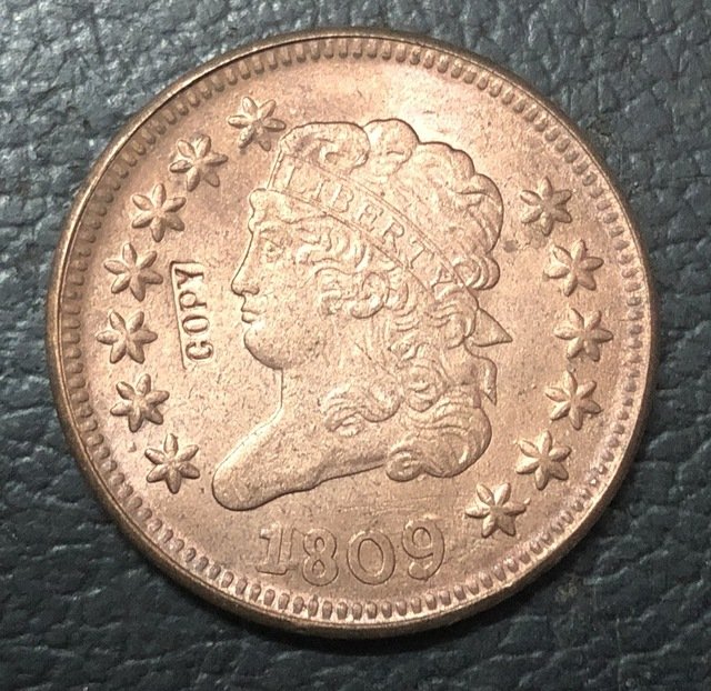 1 Pcs 1809 US Classic Head Large One Cent Copy Coins  For Collection