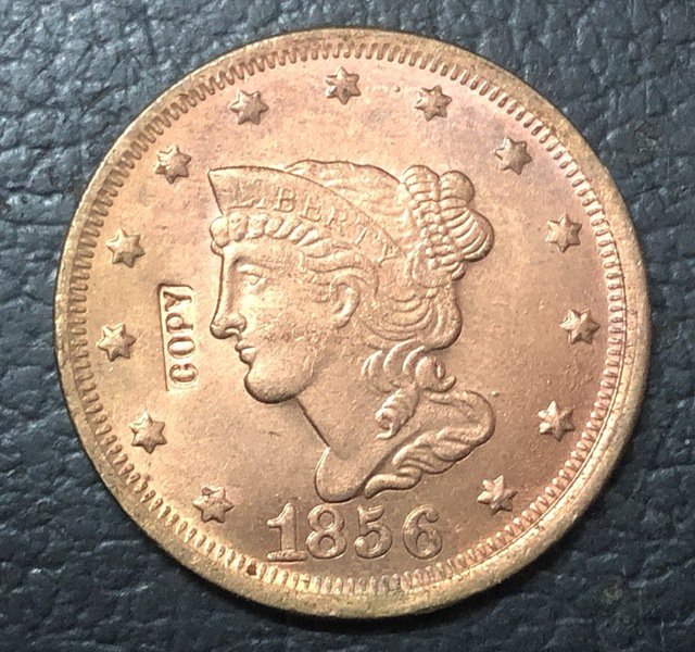 1 Pcs 1856 US Braided Hair Large One Cent Copy Coins  For Collection