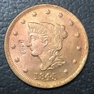 1 Pcs 1845 US Braided Hair Large One Cent Copy Coins For Collection 1 Pcs 1845 US Braided Hair Large One Cent Copy Coins For Collection