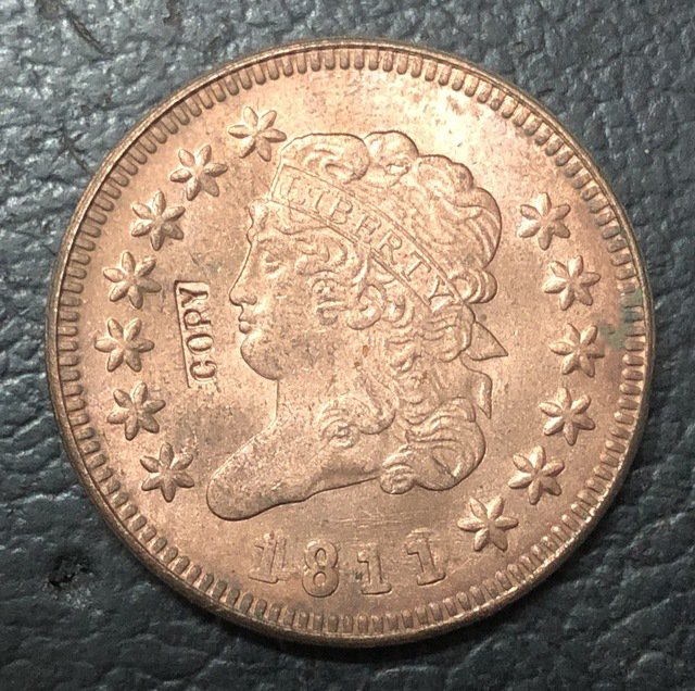 1 Pcs 1811 US Classic Head Large One Cent Copy Coins  For Collection