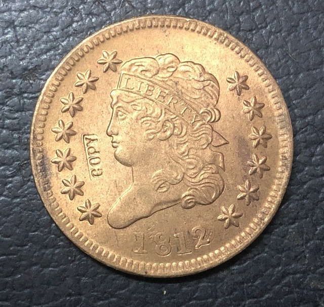 1 Pcs 1812 US Classic Head Large One Cent Copy Coins For Collection
