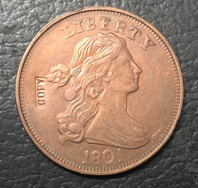 1 Pcs 1801 US Draped Bust Large One Cent Copy Coins  For Collection