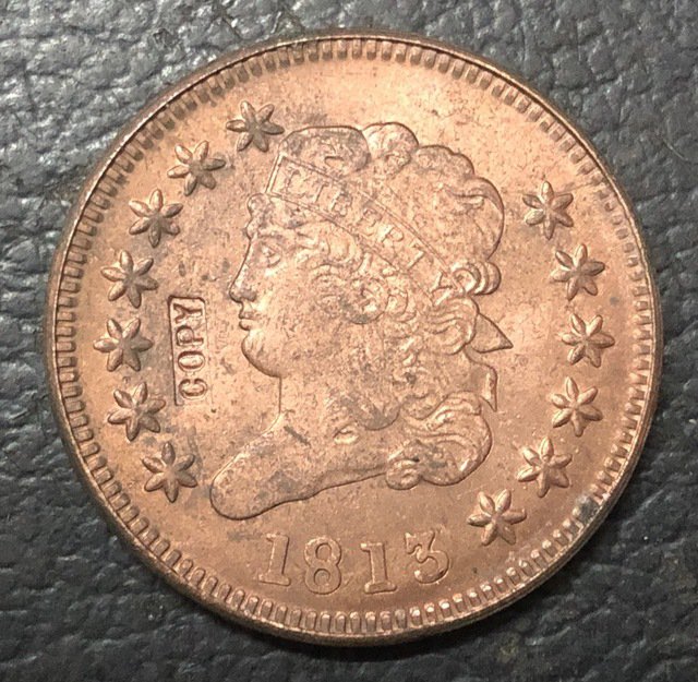 1 Pcs 1813 US Classic Head Large One Cent Copy Coins  For Collection