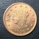 1 Pcs 1850 US Braided Hair Large One Cent Copy Coins  For Collection