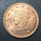 1 Pcs 1839 US Braided Hair Large One Cent Copy Coins  For Collection