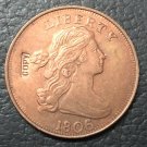 1 Pcs 1806 US Draped Bust Large One Cent Copy Coins  For Collection