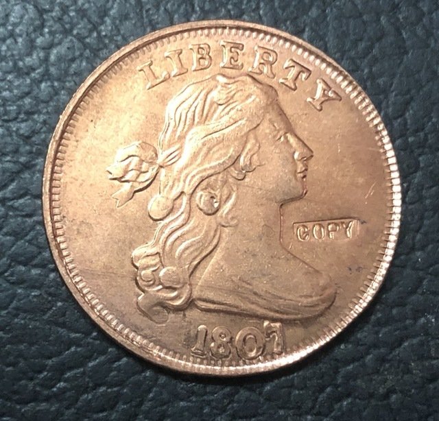 1 Pcs 1807 US Draped Bust Large One Cent Copy Coins  For Collection