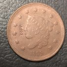 1 Pcs 1839 US Coronet Head Large One Cent Copy Coins  For Collection