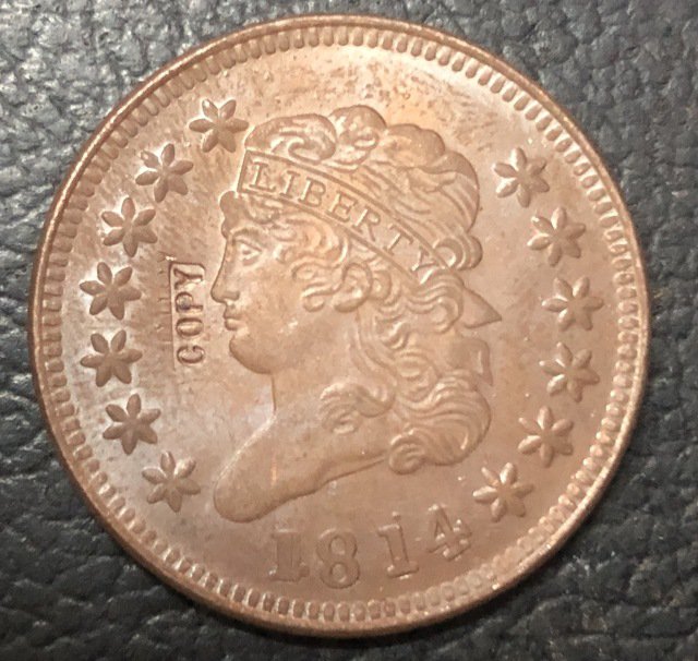 1 Pcs 1814 US Classic Head Large One Cent Copy Coins For Collection