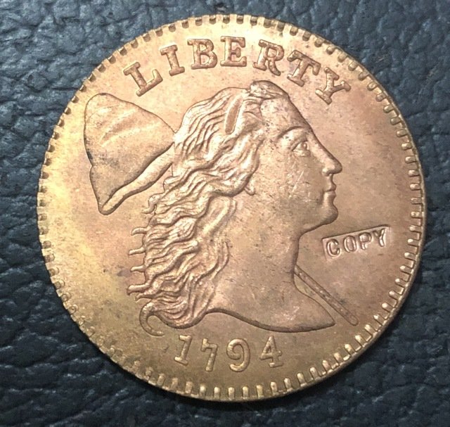 1 Pcs 1794 US Flowing Hair Large One Cent Copy Coins  For Collection