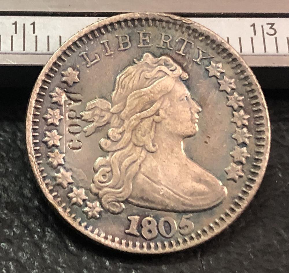 1 Pcs 1805 US Draped Bust Dime Copy Coins (Without Copy Logo)