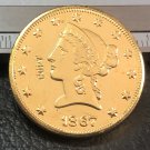 1 Pcs 1867-P $10 Ten Dollar Liberty Head Copy Coins  For Collection