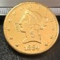 1 Pcs 1884-P $10 Ten Dollar Liberty Head Copy Coins  For Collection