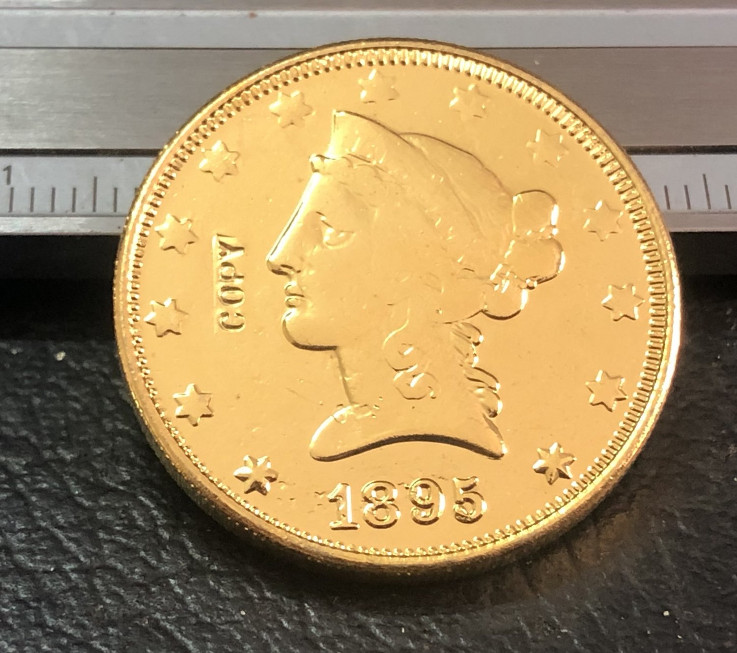 1 Pcs 1895-O Liberty Head $10 Ten Dollar Copy Coins (Without Copy Logo)