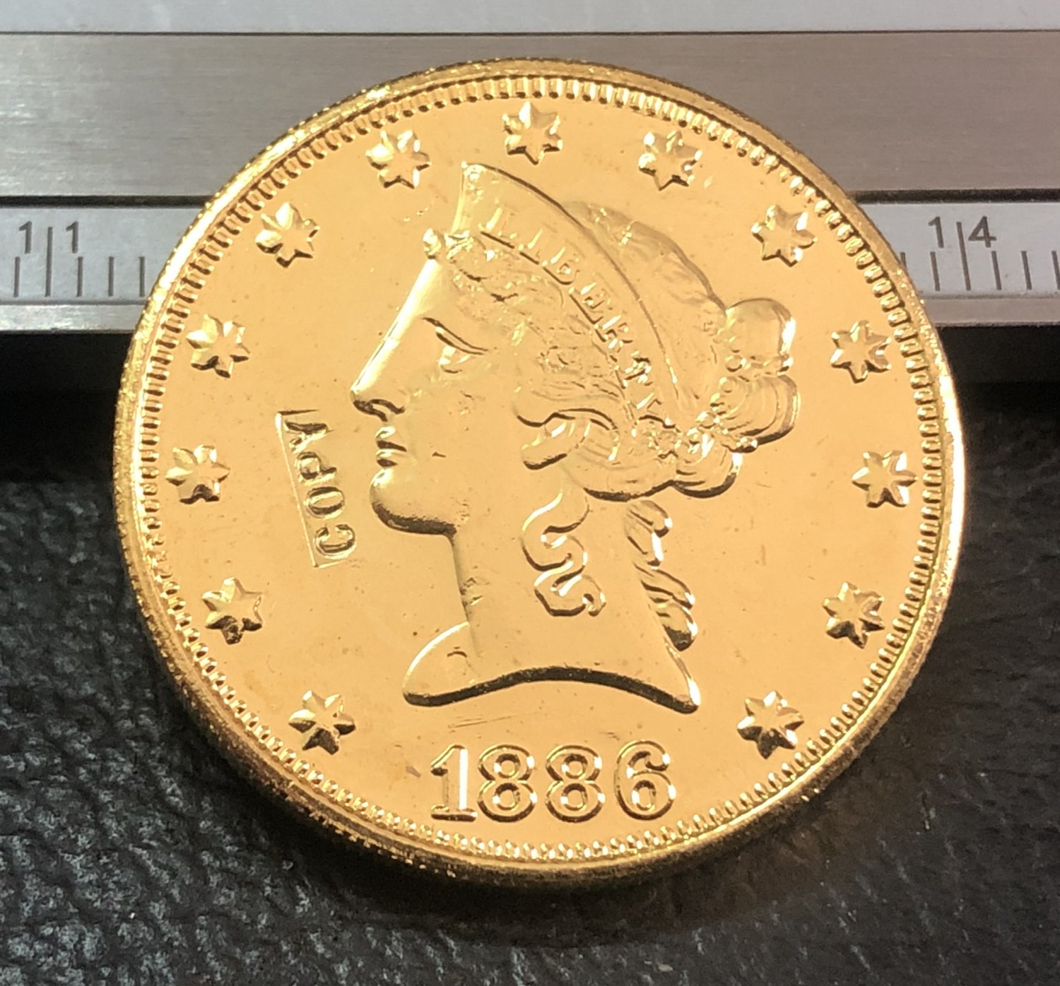 1 Pcs 1886-S Liberty Head $10 Ten Dollar Copy Coins For Collection
