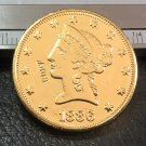 1 Pcs 1886-S Liberty Head $10 Ten Dollar Copy Coins  For Collection