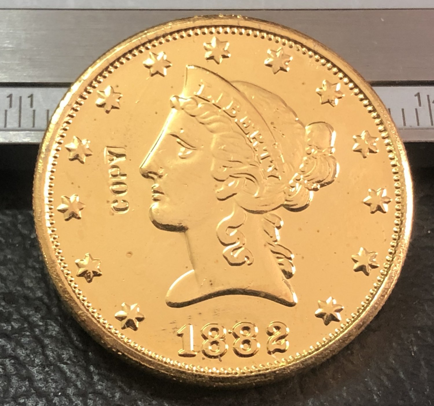 1 Pcs 1882-P Liberty Head $10 Ten Dollar Copy Coins- For Collection