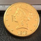 1 Pcs 1878-P Liberty Head $10 Ten Dollar Copy Coins- For Collection