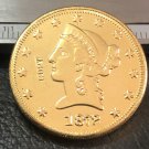 1 Pcs 1872-P Liberty Head $10 Ten Dollar Copy Coins- For Collection