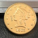 1 Pcs 1903-P Liberty Head $10 Ten Dollar Copy Coins- For Collection