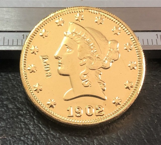 1 Pcs 1902-S Liberty Head $10 Ten Dollar Copy Coins- For Collection