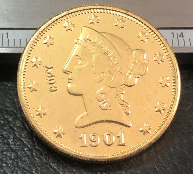 1 Pcs 1901-O Liberty Head $10 Ten Dollar Copy Coins- For Collection