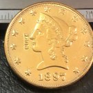 1 Pcs 1897-S Liberty Head $10 Ten Dollar Copy Coins- For Collection