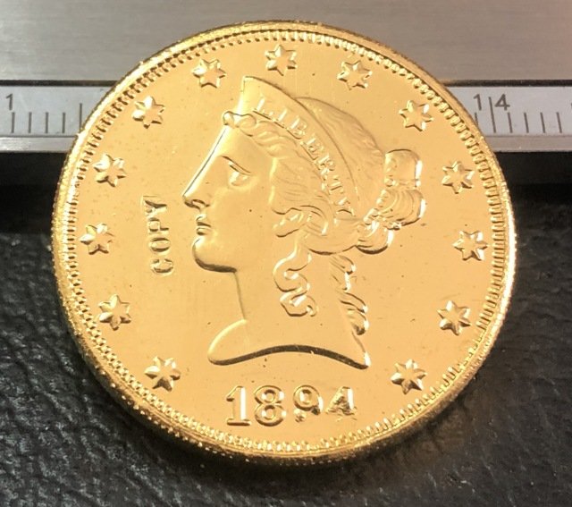 1 Pcs 1894-P Liberty Head $10 Ten Dollar Copy Coins- For Collection