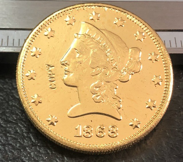 1 Pcs 1868-P Liberty Head $10 Ten Dollar Copy Coins- For Collection
