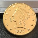 1 Pcs 1887-P Liberty Head $10 Ten Dollar Copy Coins- For Collection 1 Pcs 1887-P Liberty Head $10 Ten Dollar Copy Coins- For Collection