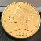 1 Pcs 1866-P Liberty Head $10 Ten Dollar Copy Coins- For Collection