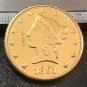 1 Pcs 1891-CC Liberty Head $10 Ten Dollar Copy Coins- For Collection