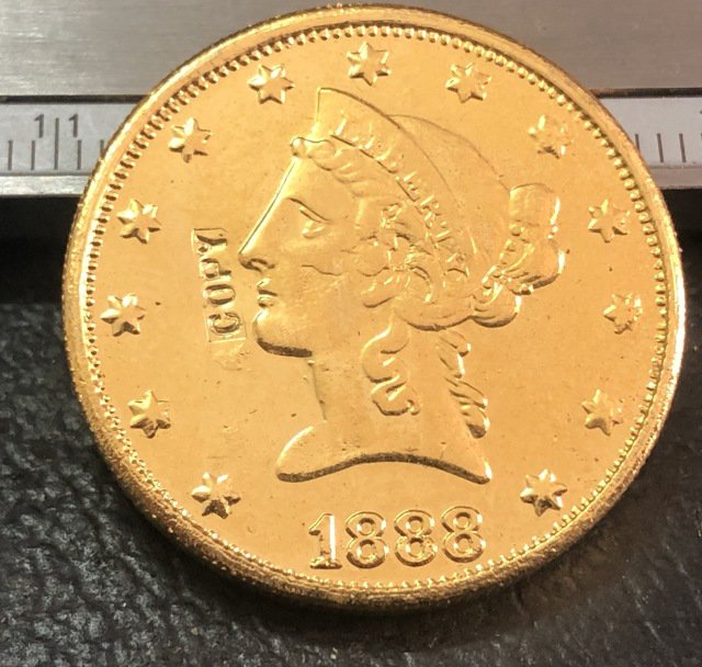 1 Pcs 1888-P Liberty Head $10 Ten Dollar Copy Coins- For Collection