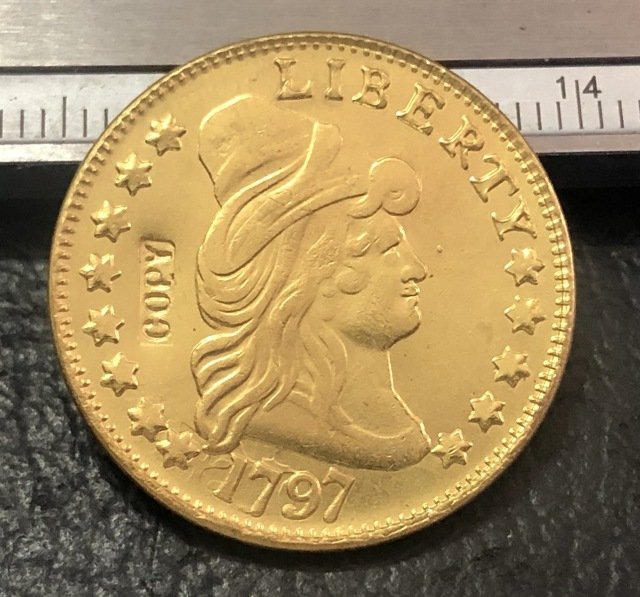 1 Pcs 1797 Turban Head $5 Five Dollar Half Eagle Copy Coins  For Collection